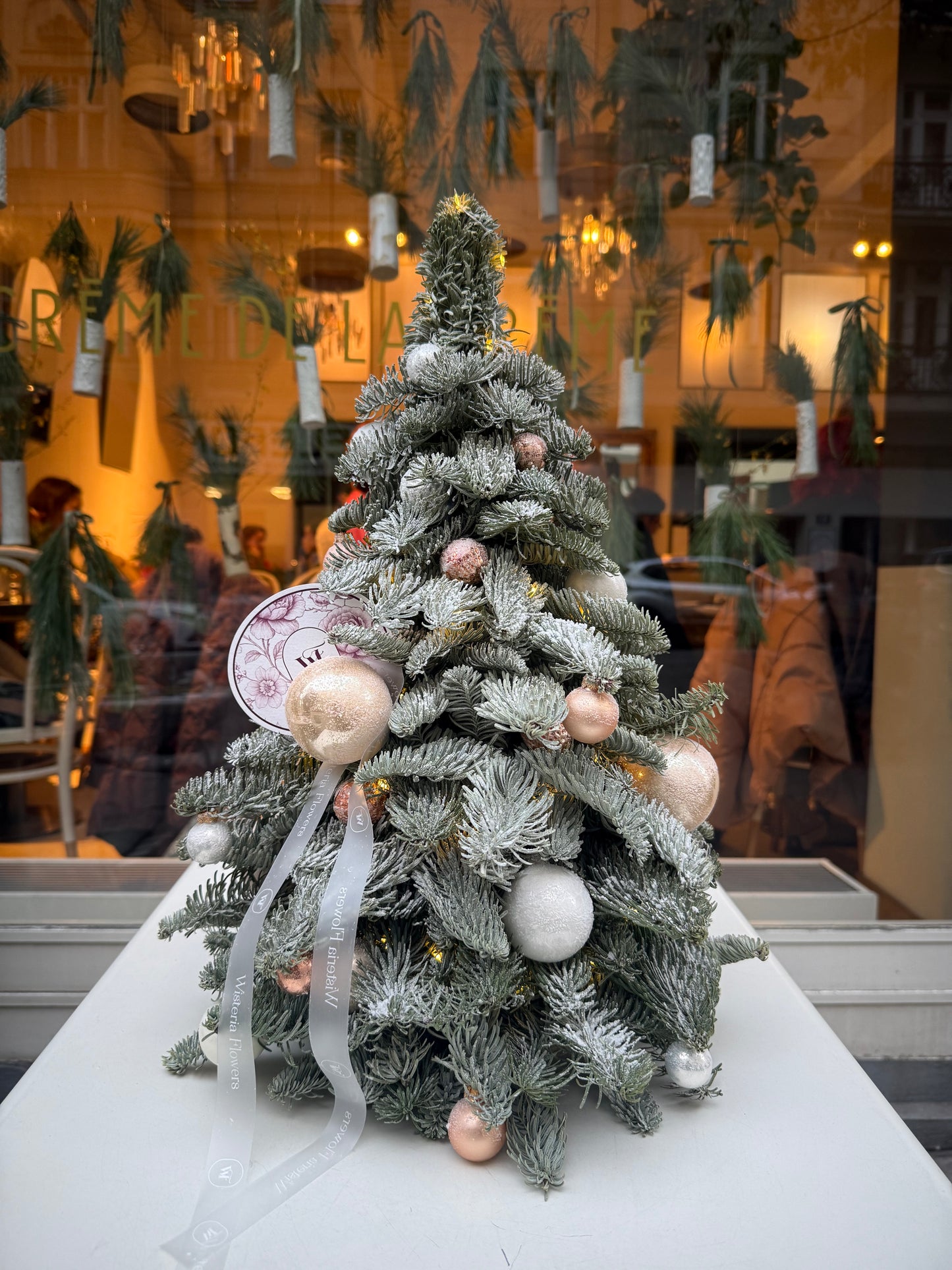 Miniature Champagne Christmas Tree