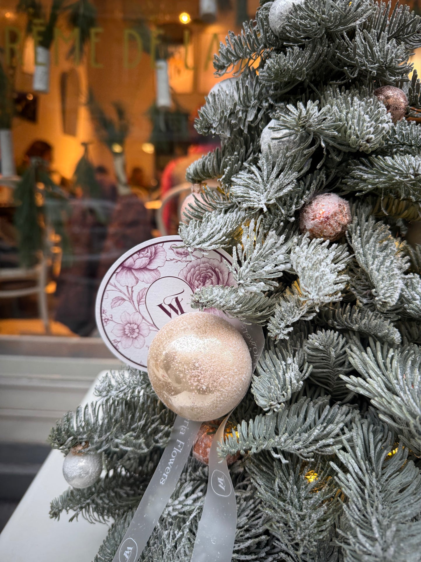 Miniature Champagne Christmas Tree