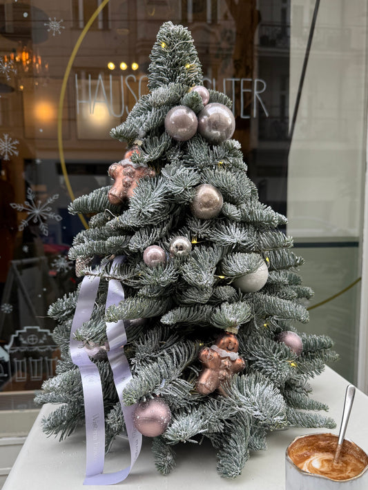 Powdery Pink Miniature Christmas Tree