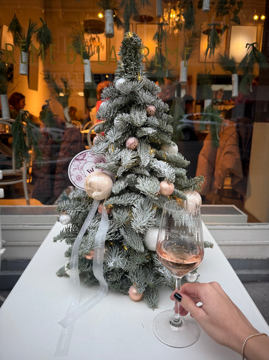 Miniature Champagne Christmas Tree