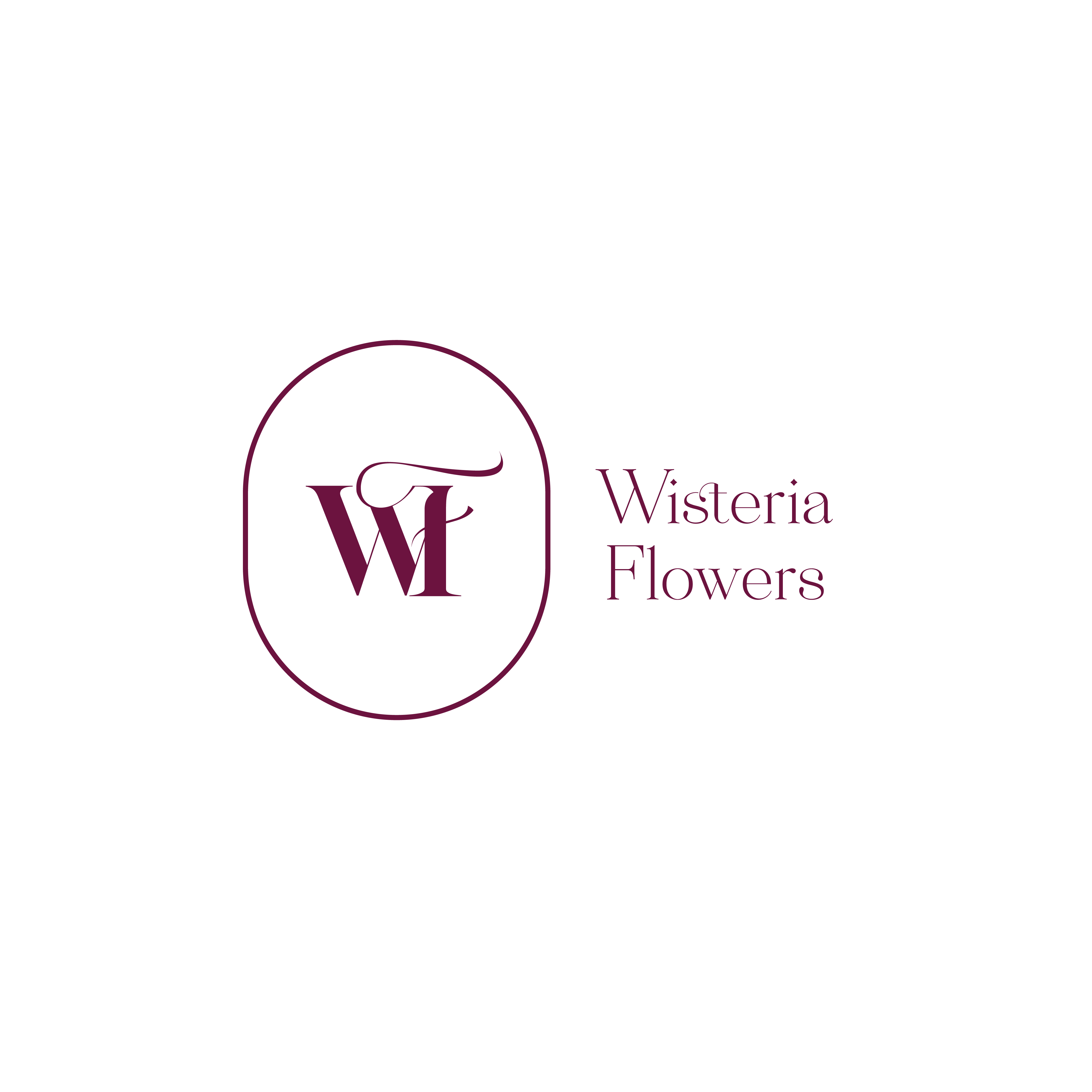 Wisteria Flowers logo